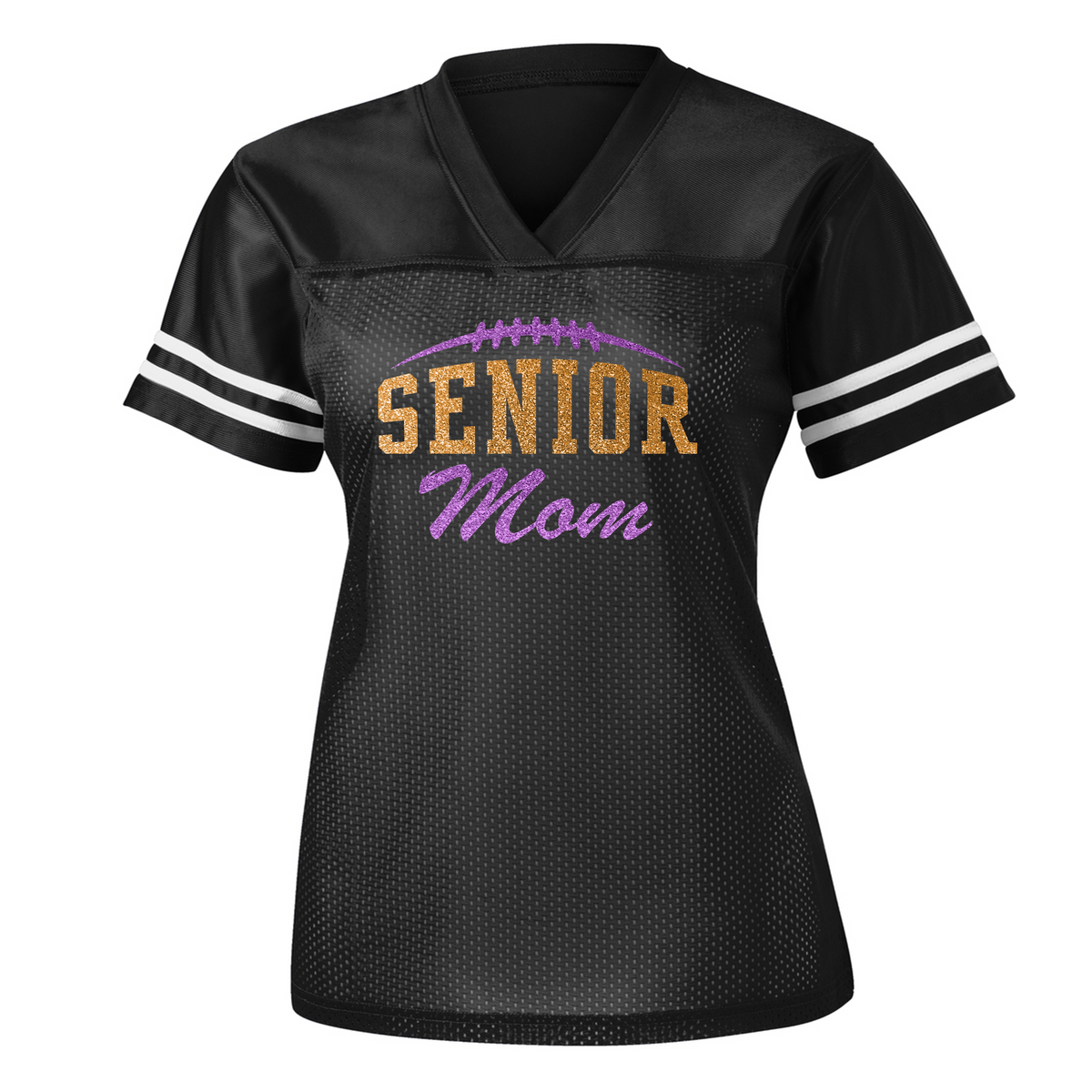 Light Heathered Gray Custom Football Mom T-Shirt