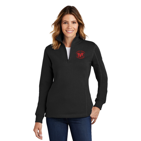 LASSEN COUNTY CATTLEWOMEN - Sport-Tek® Ladies 1/4-Zip Sweatshirt