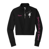 Joan's Studio of Dance - 1/4 Zip Cropped Ladies Sweatshirt