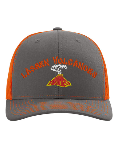 LASSEN VOLCANOES SWIM TEAM - Richardson 112 Trucker - CHARCOAL/ORANGE